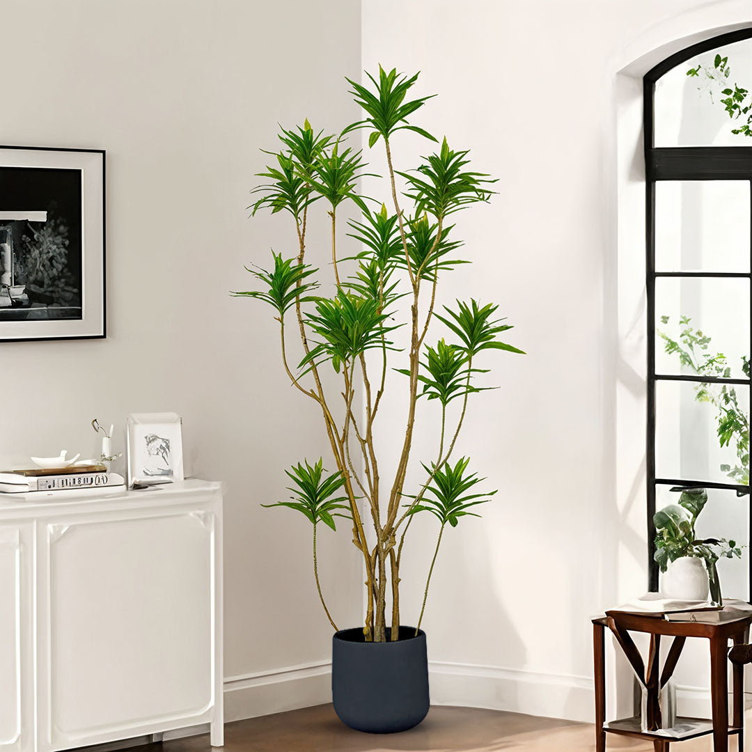 NNEAGS 170cm Lily Bamboo Plant Tree Living Room Artificial Plant Home Accent Decoration